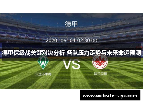 德甲保级战关键对决分析 各队压力走势与未来命运预测 德甲保级战关键对决分析 各队压力走势与未来命运预测